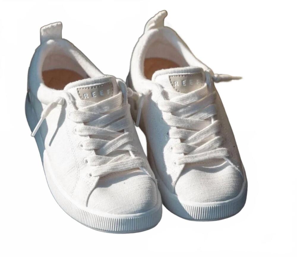 NEW REEF women's neptune alana textile sneaker in white